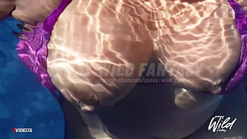 Busty Pinay flaunts her big boobs in the pool