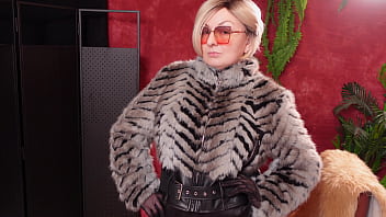 Sizzling Milf Arya Grander’s Raunchy Fur Coat Fetish Collection – Part 3