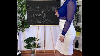 Horny Mature Teacher Showing You Where The Clit Is